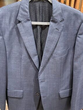 Hugo Boss Navy Textured Single-Breasted Sport Coat